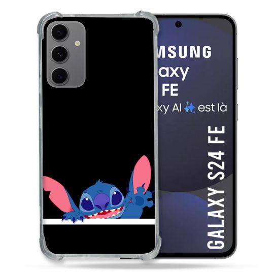 Coque Renforcée Pour Samsung Galaxy S24 FE Stitch Noir