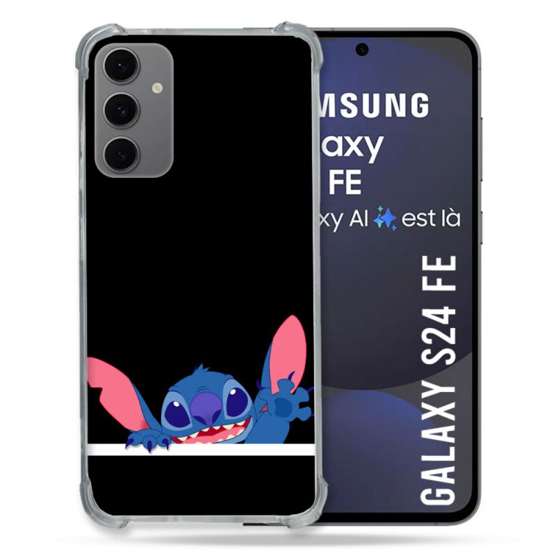 Coque Renforcée Pour Samsung Galaxy S24 FE Stitch Noir