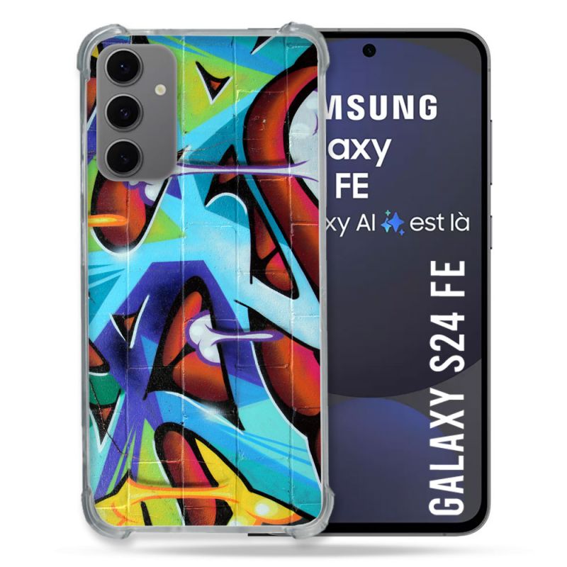 Coque Renforcée Pour Samsung Galaxy S24 FE Street Art Graf Color