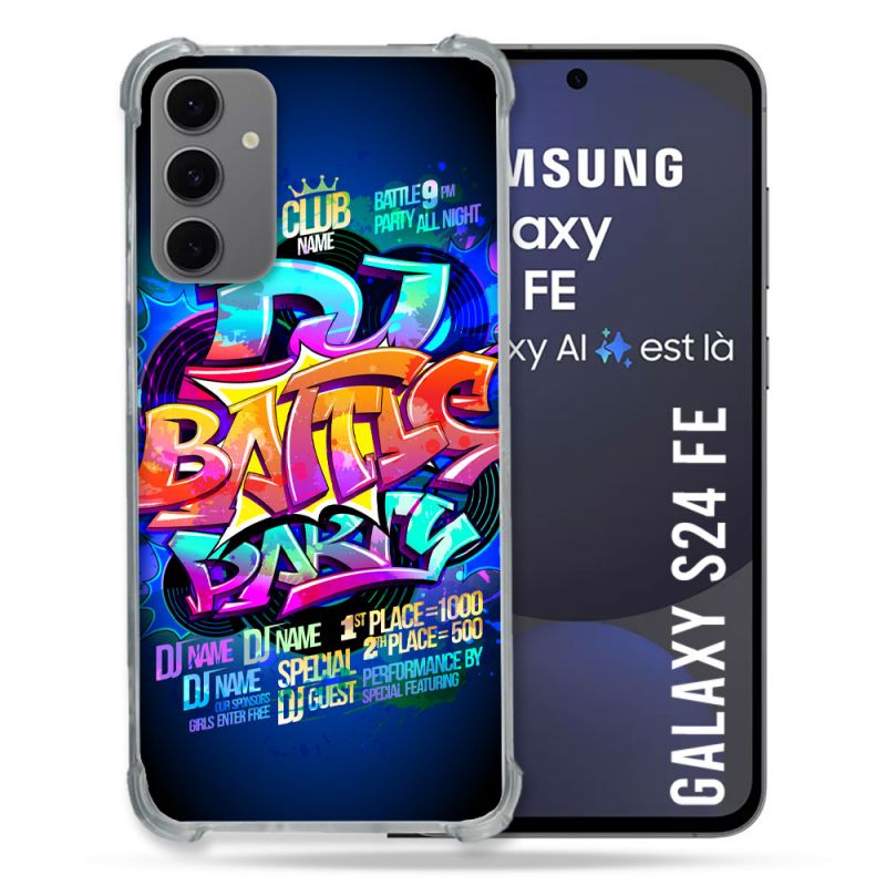 Coque Renforcée Pour Samsung Galaxy S24 FE Street Art Rap