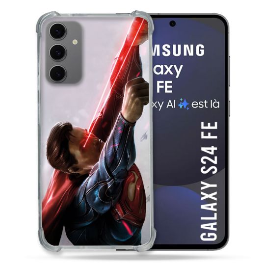 Coque Renforcée Pour Samsung Galaxy S24 FE Superman Laser