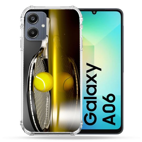 Coque Renforcée Pour Samsung Galaxy A06 Sport Tennis Reflet