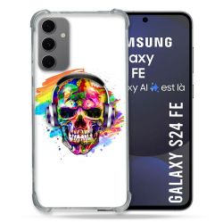 Coque Renforcée Pour Samsung Galaxy S24 FE Tete de Mort Tag