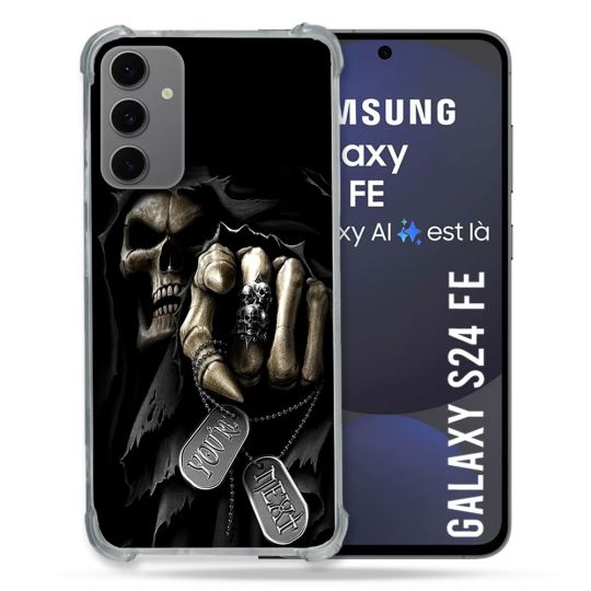 Coque Renforcée Pour Samsung Galaxy S24 FE Tete de Mort Your Next