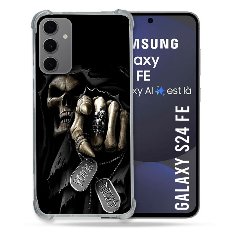Coque Renforcée Pour Samsung Galaxy S24 FE Tete de Mort Your Next