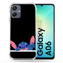 Coque Renforcée Pour Samsung Galaxy A06 Stitch Noir