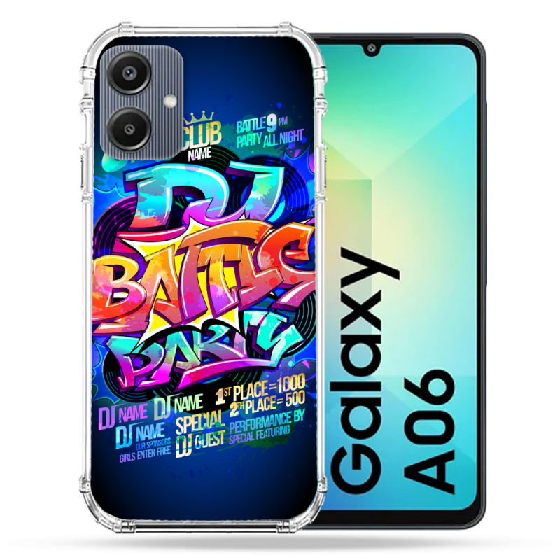 Coque Renforcée Pour Samsung Galaxy A06 Street Art Rap