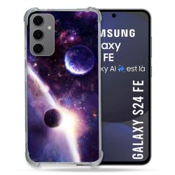 Coque Renforcée Pour Samsung Galaxy S24 FE Univers Planete Stellaire