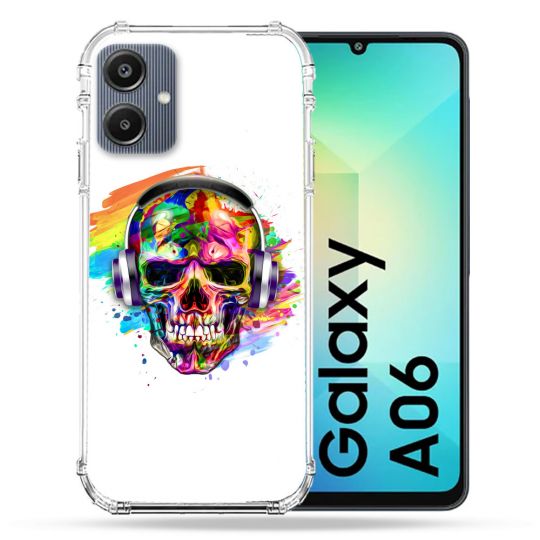 Coque Renforcée Pour Samsung Galaxy A06 Tete de Mort Tag
