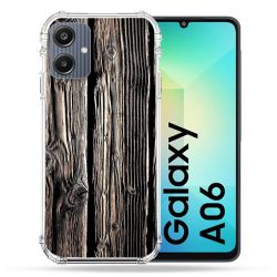 Coque Renforcée Pour Samsung Galaxy A06 Texture Bois