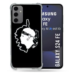 Coque Renforcée Pour Samsung Galaxy S24 FE Voyage Corse Noir