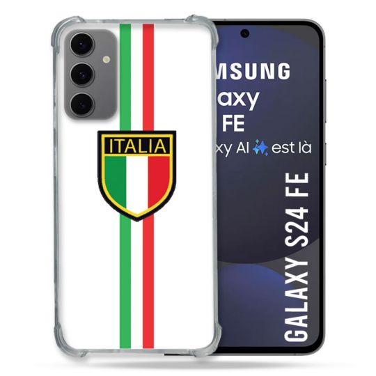 Coque Renforcée Pour Samsung Galaxy S24 FE Voyage Italie 3 Blanc