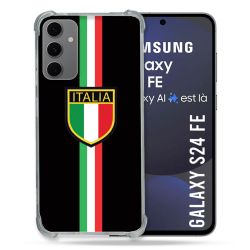 Coque Renforcée Pour Samsung Galaxy S24 FE Voyage Italie 3 Noir