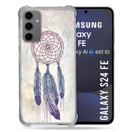 Coque Renforcée Pour Samsung Galaxy S24 FE Zen Attrape Reve Blanc