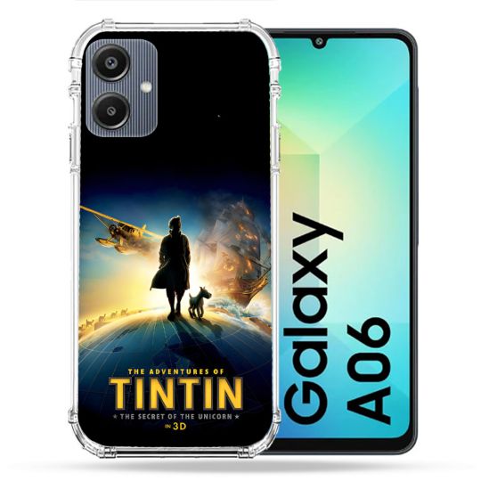 Coque Renforcée Pour Samsung Galaxy A06 Tintin Affiche