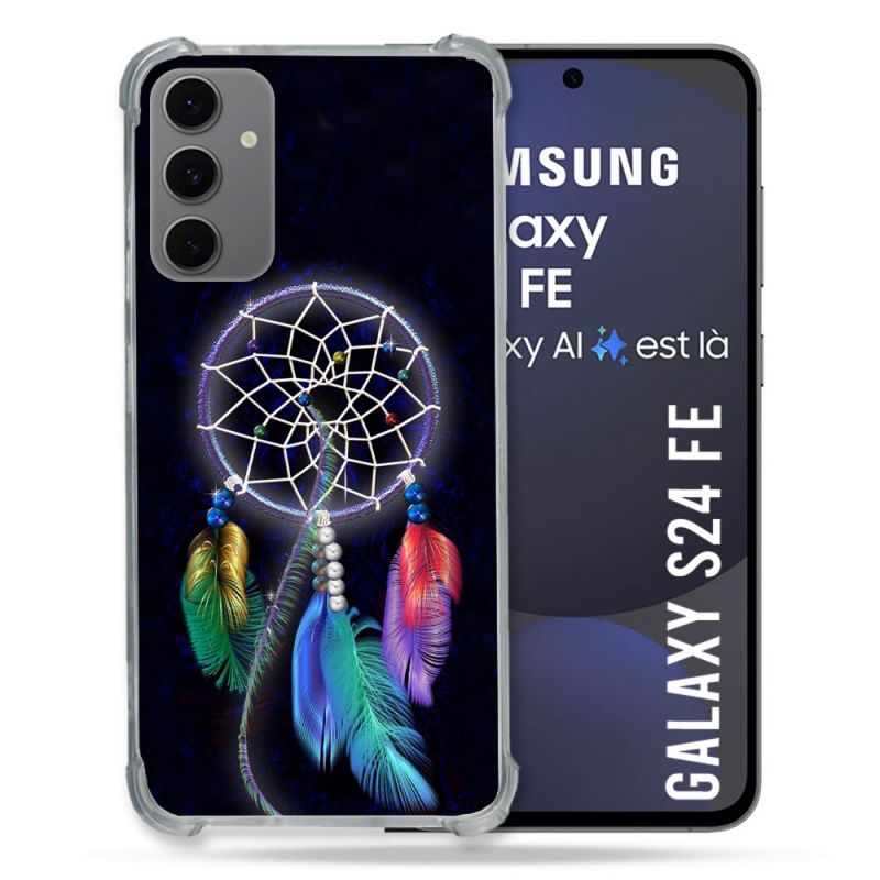 Coque Renforcée Pour Samsung Galaxy S24 FE Zen Attrape Reve Multicolore