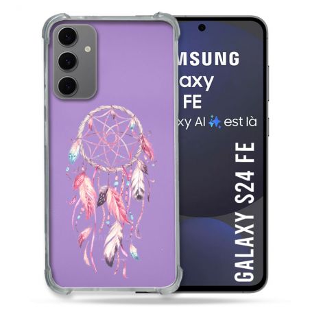 Coque Transparente Pour Samsung Galaxy S24 FE Attrape Reve Rose