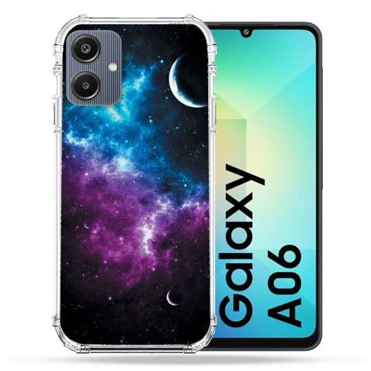 Coque Renforcée Pour Samsung Galaxy A06 Univers Bleu Violet