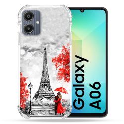 Coque Renforcée Pour Samsung Galaxy A06 Voyage France Paris Rouge