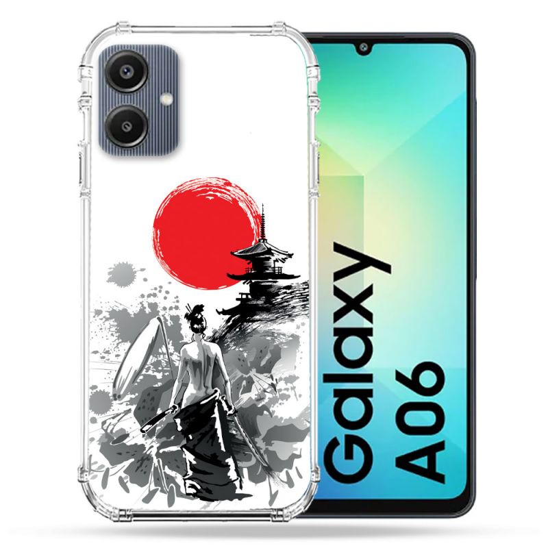 Coque Renforcée Pour Samsung Galaxy A06 Voyage Japon Femme