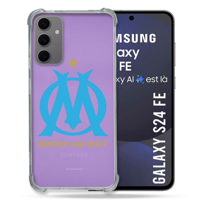 Coque Transparente Pour Samsung Galaxy S24 FE Foot Olympique Marseille OM