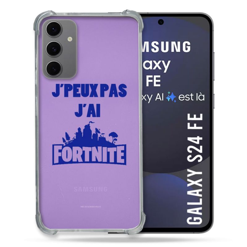 Coque Transparente Pour Samsung Galaxy S24 FE Jpeux pas jai Fortnite