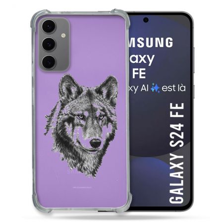 Coque Transparente Pour Samsung Galaxy S24 FE Loup