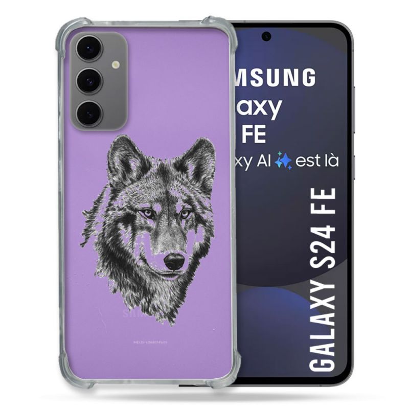 Coque Transparente Pour Samsung Galaxy S24 FE Loup