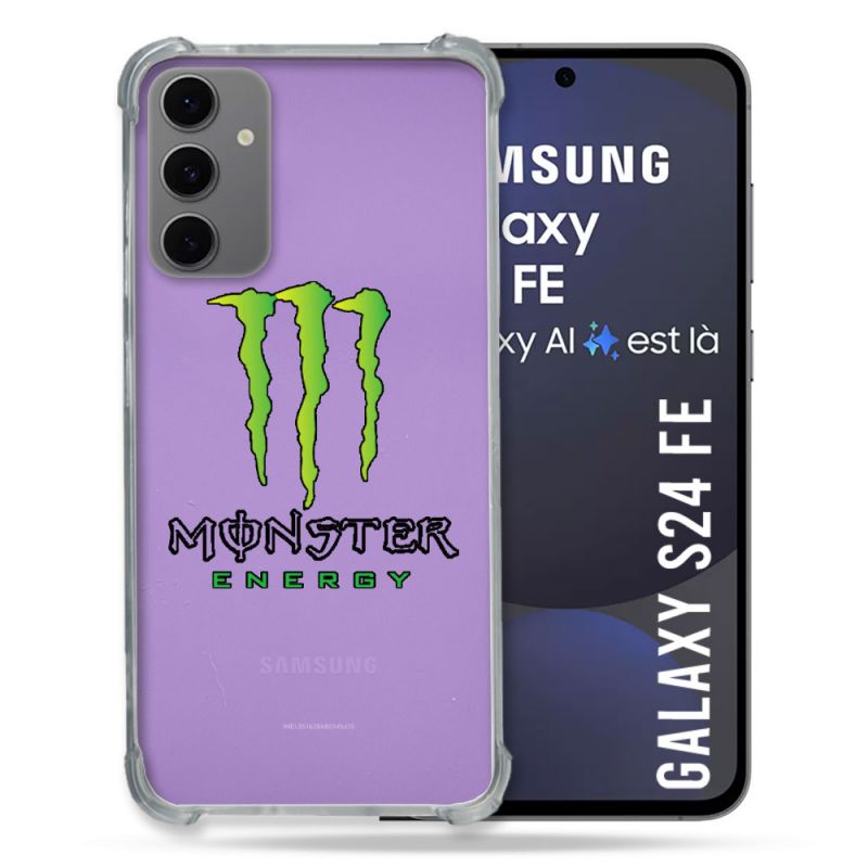Coque Transparente Pour Samsung Galaxy S24 FE Monster Energy