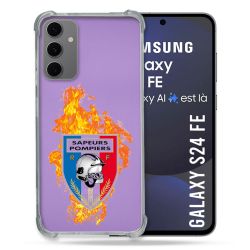 Coque Transparente Pour Samsung Galaxy S24 FE Pompier Feu