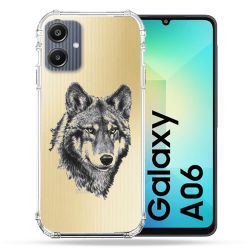 Coque Transparente Pour Samsung Galaxy A06 Loup
