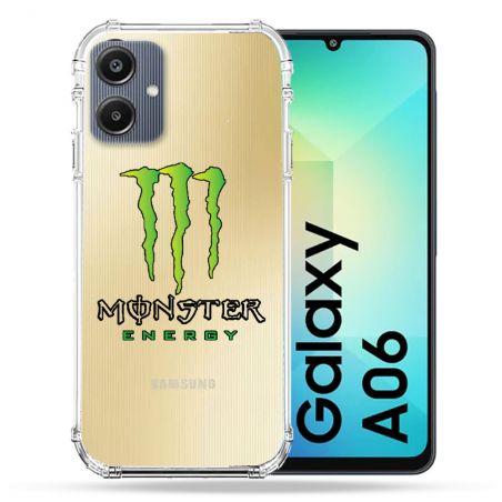 Coque Transparente Pour Samsung Galaxy A06 Monster Energy