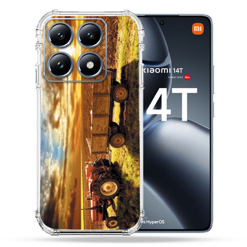 Coque Renforcée Pour Xiaomi 14T / 14T Pro Agriculture Tracteur Color