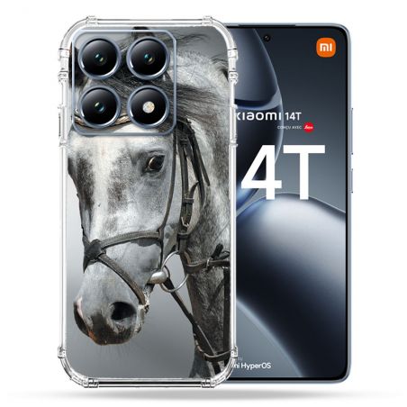 Coque Renforcée Pour Xiaomi 14T / 14T Pro Animal Cheval Blanc
