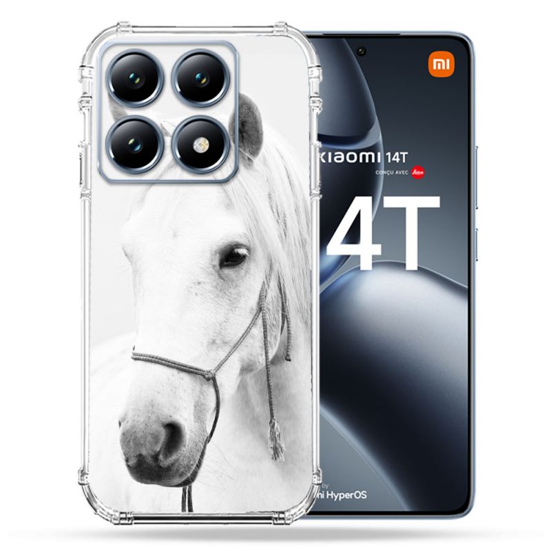Coque Renforcée Pour Xiaomi 14T / 14T Pro Animal Cheval Cristal
