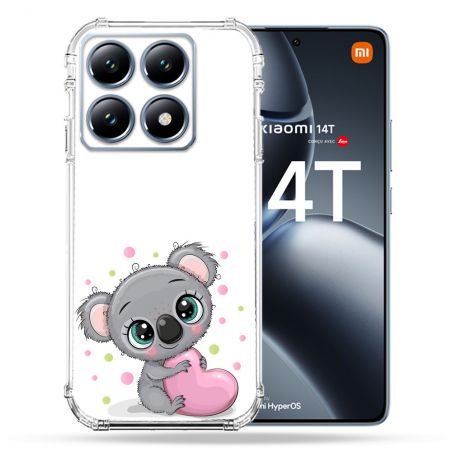 Coque Renforcée Pour Xiaomi 14T / 14T Pro Animal Koala Cœur