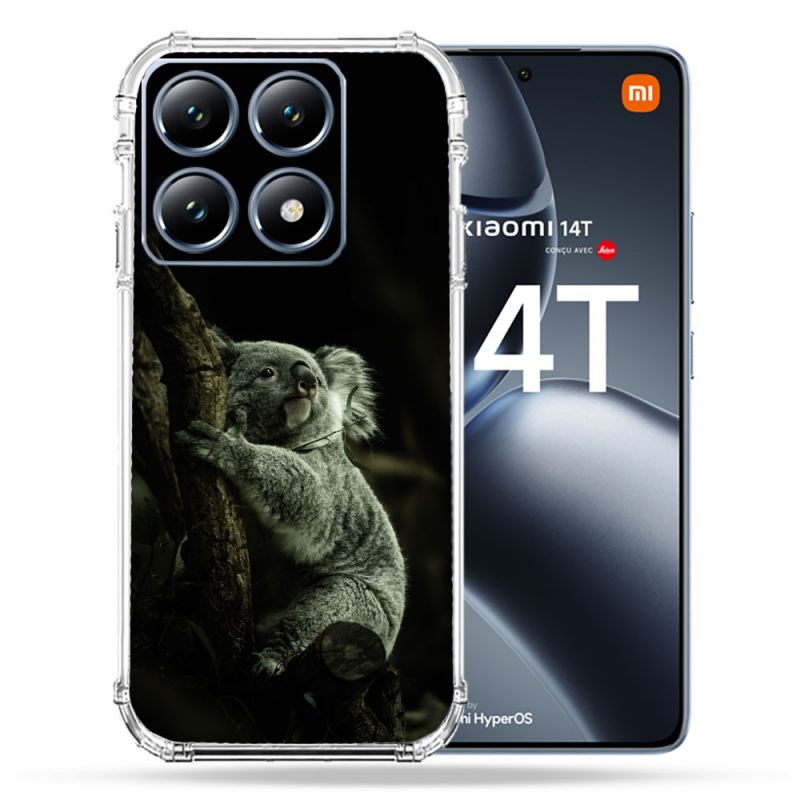 Coque Renforcée Pour Xiaomi 14T / 14T Pro Animal Koala Noir