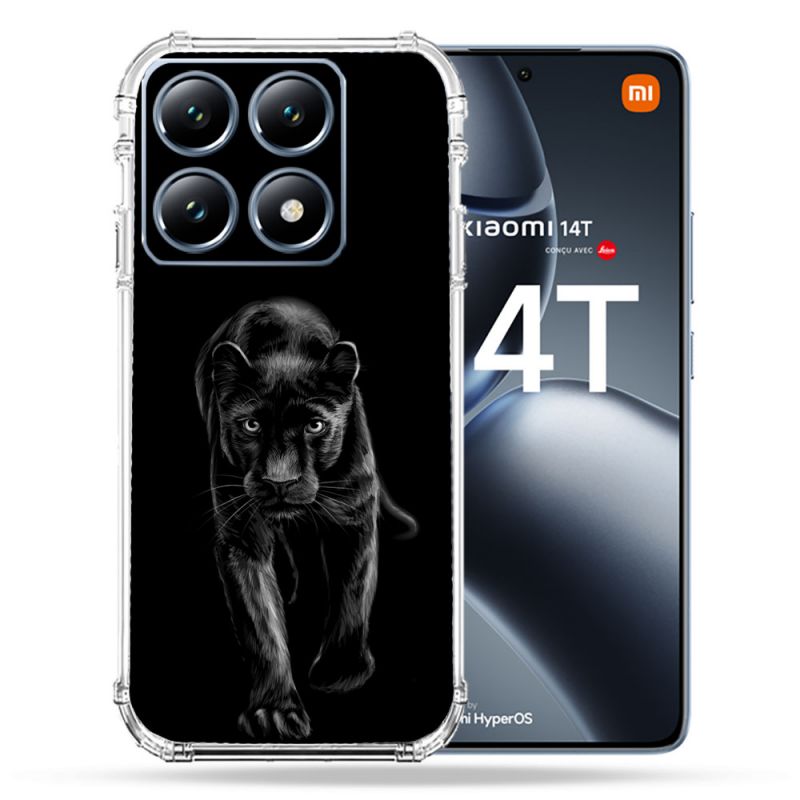Coque Renforcée Pour Xiaomi 14T / 14T Pro Animal Panthère Noire