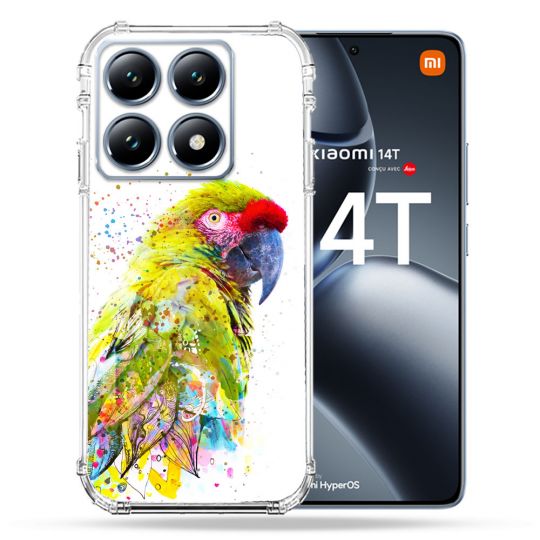 Coque Renforcée Pour Xiaomi 14T / 14T Pro Animal Perroquet Jaune