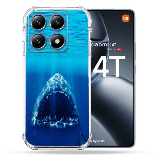 Coque Renforcée Pour Xiaomi 14T / 14T Pro Animal Requin Dent