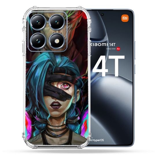 Coque Renforcée Pour Xiaomi 14T / 14T Pro Arcane Jynx Bleu
