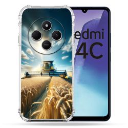 Coque Renforcée Pour Xiaomi Redmi 14C 4G Agriculture Moissonneuse Blé
