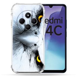 Coque Renforcée Pour Xiaomi Redmi 14C 4G Animal Aigle Royal Blanc