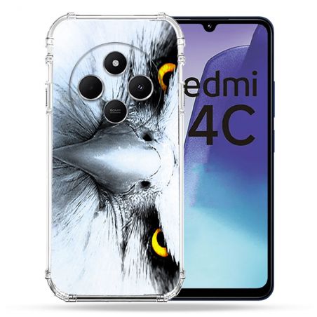 Coque Renforcée Pour Xiaomi Redmi 14C 4G Animal Aigle Royal Blanc