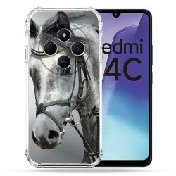 Coque Renforcée Pour Xiaomi Redmi 14C 4G Animal Cheval Blanc