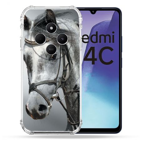 Coque Renforcée Pour Xiaomi Redmi 14C 4G Animal Cheval Blanc