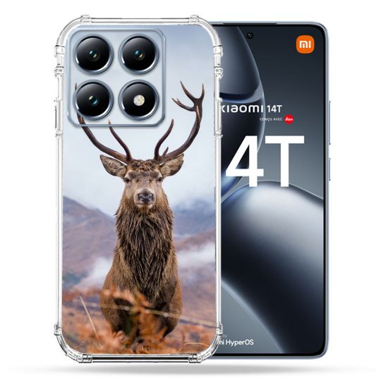 Coque Renforcée Pour Xiaomi 14T / 14T Pro Chasse Chevreuil Montagne