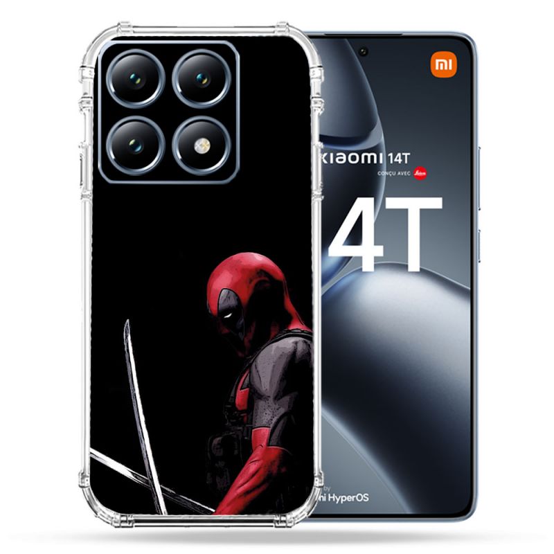Coque Renforcée Pour Xiaomi 14T / 14T Pro Deadpool Epee