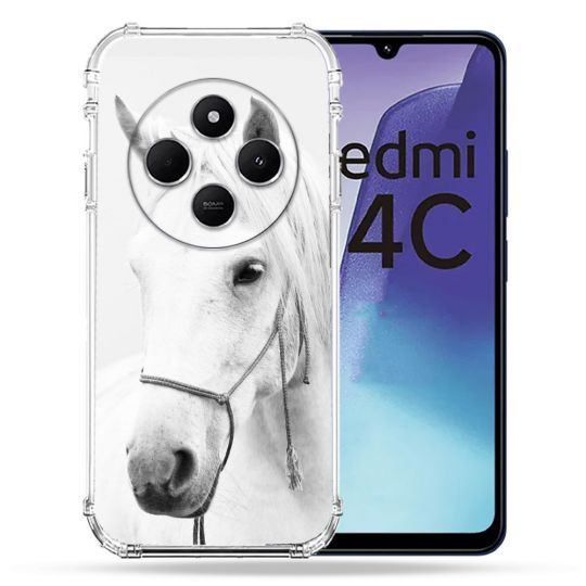 Coque Renforcée Pour Xiaomi Redmi 14C 4G Animal Cheval Cristal