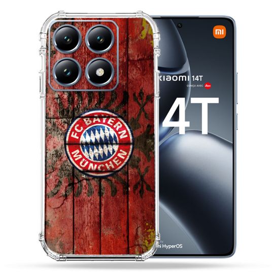 Coque Renforcée Pour Xiaomi 14T / 14T Pro Foot Bayern Munich Drapeau